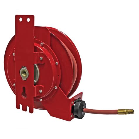 metal box hose reel|metal side mount hose reel.